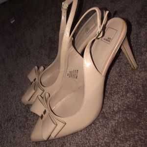 Nude sling back comfortable for the office